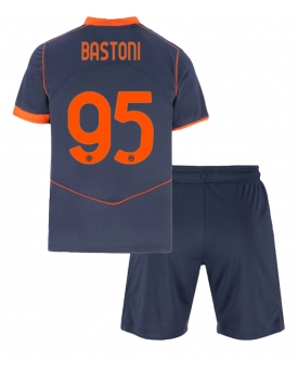 Inter Milan Alessandro Bastoni #95 Maglia Gara Terza Repliche 2025-26 Bambino Maniche Corte